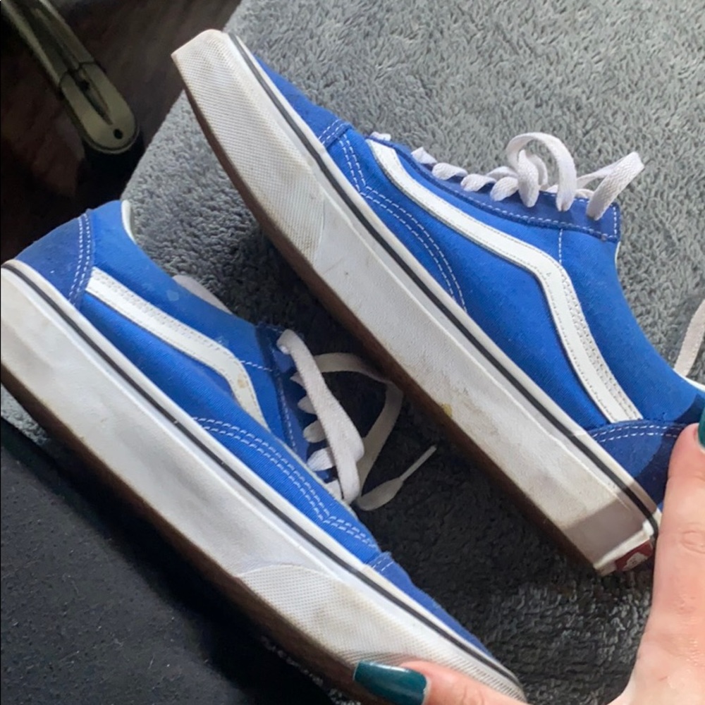 Blue vans old school